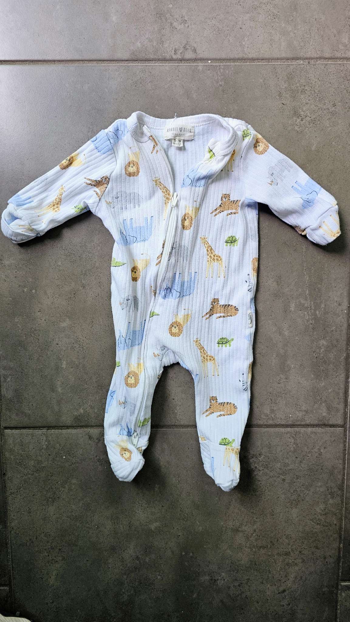 Rabbit & Bear Baby Animal Sleeper onesie - newborn , Kids Newborn