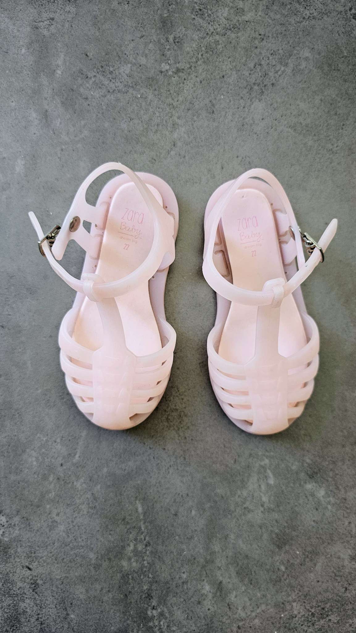 Zara Baby Pink Jelly Sandals – Size 7, Shoes 7 (Walkers:12-24 mth)
