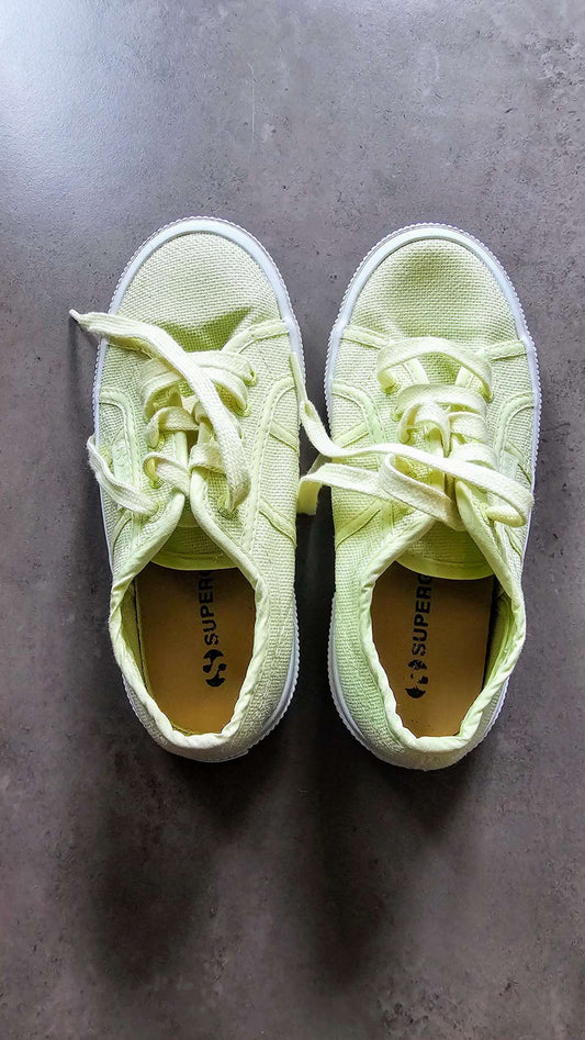 Superga Kids Lime Green Sneakers – (Size 12), Shoes 12 (Toddler:2-4yr)