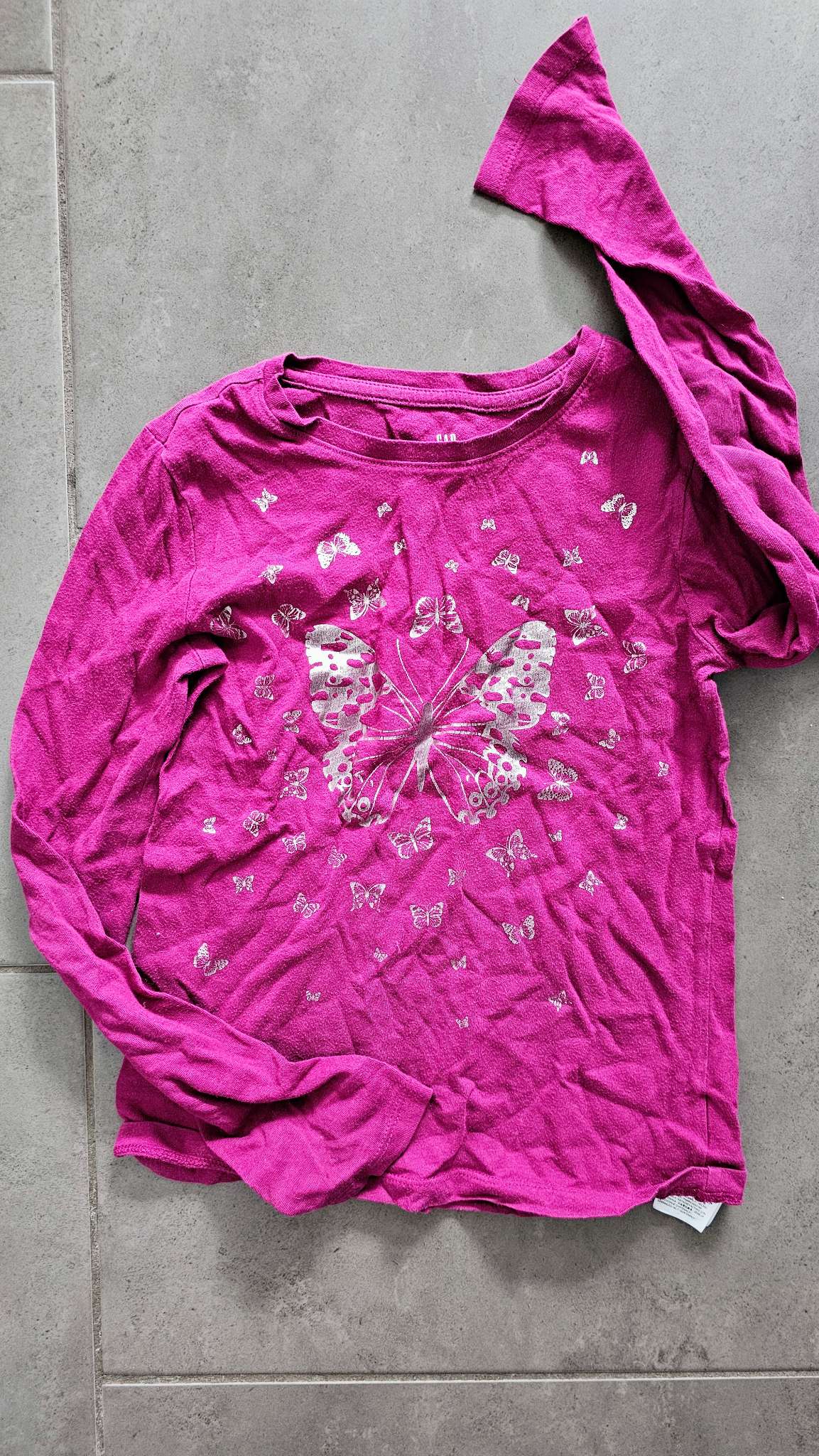 Magenta long sleeve Shirt- size 7 - carters, Kids 7