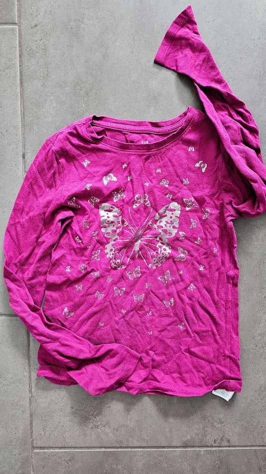 Magenta long sleeve Shirt- size 7 - carters, Kids 7