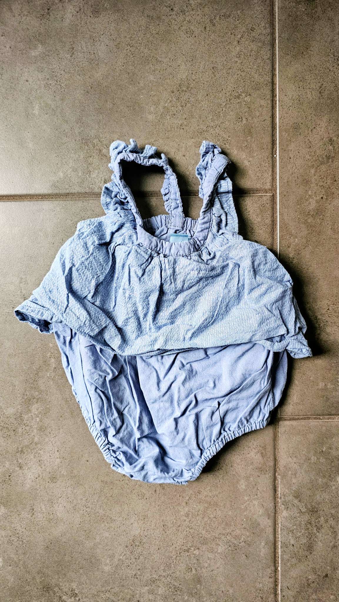 Gap Light Blue Shimmery Onesie – 0-3 Months, Kids Newborn
