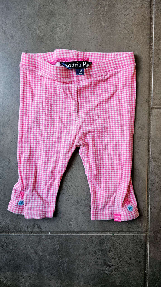 Souris Mini Pink Gingham Pants – (18 Months), Kids 18 Month (12-18M)