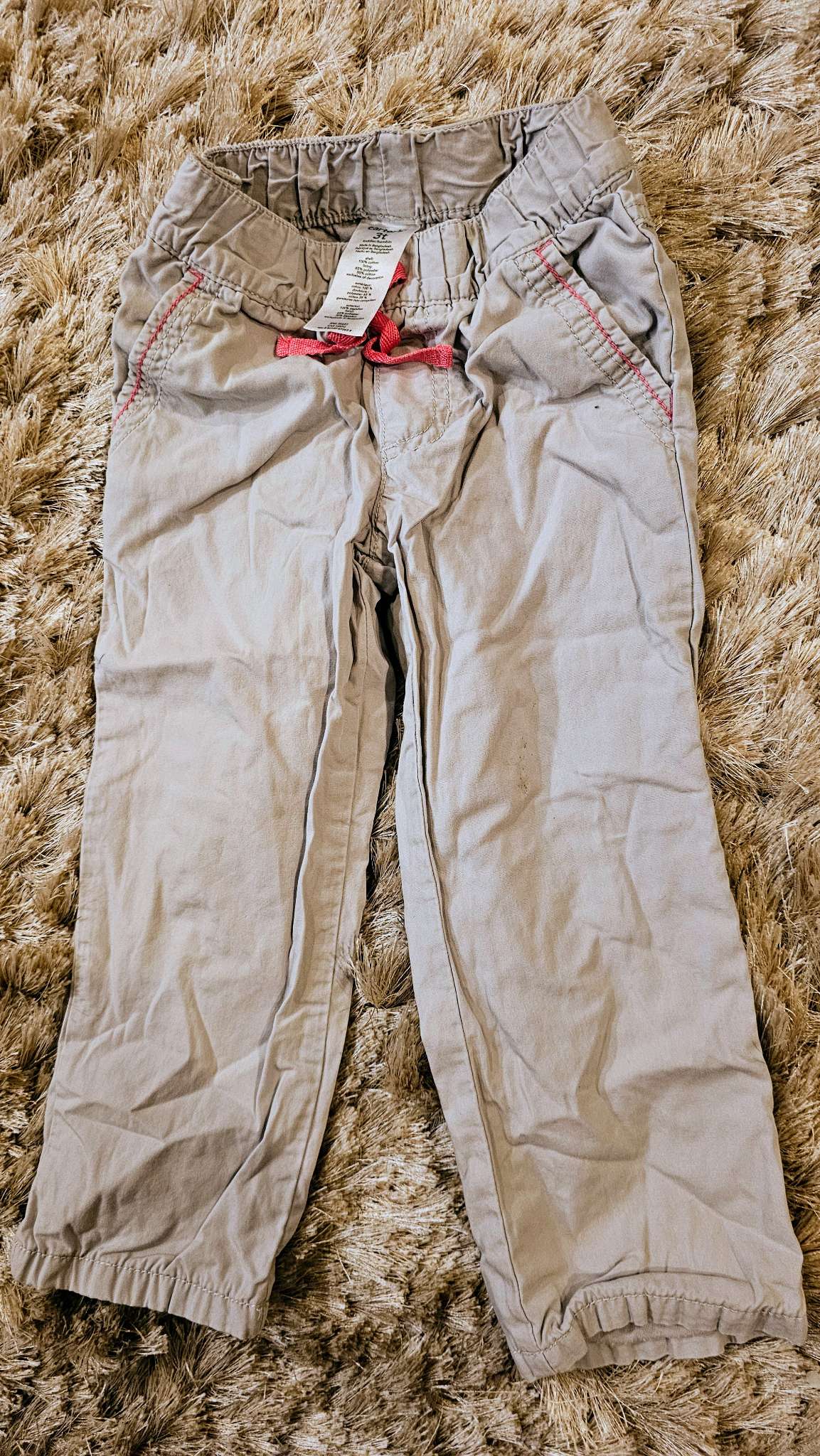 Carter’s Beige Lined Warm Pants – size 3, Kids 3T