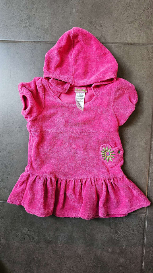 Beach Baby Pink Terry Hooded Cover-Up – (18 Months), Kids 18 Month (12-18M)