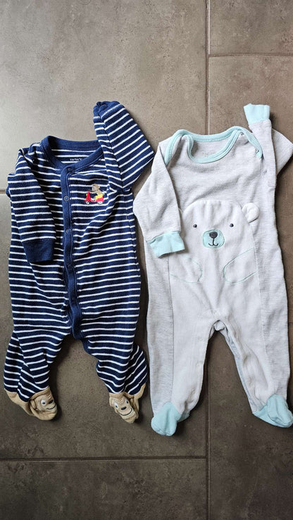 Footed onesies - 3 months , Kids 3 Month (0-3M)