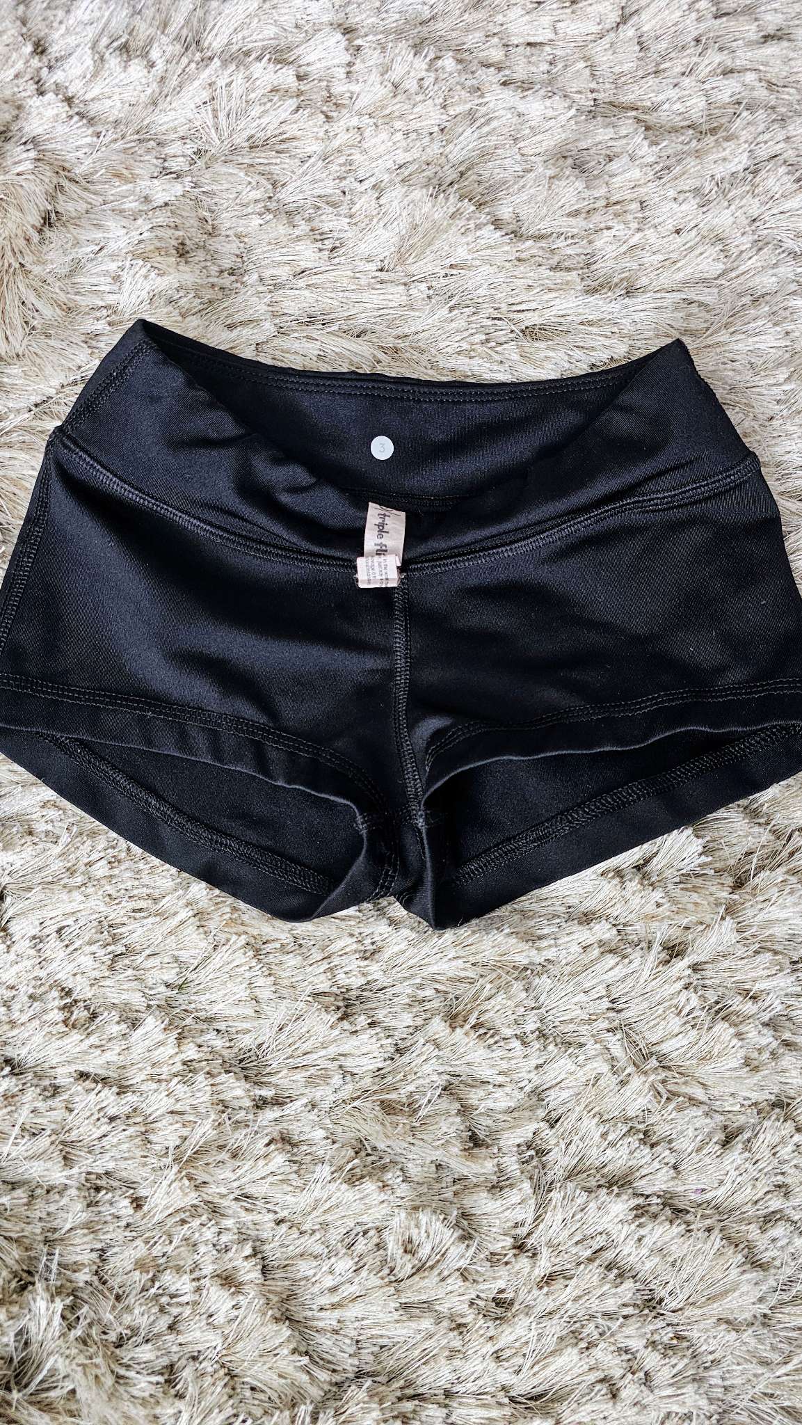 Triple Flip Black Athletic Shorts – (Size 6), Kids 6/6X