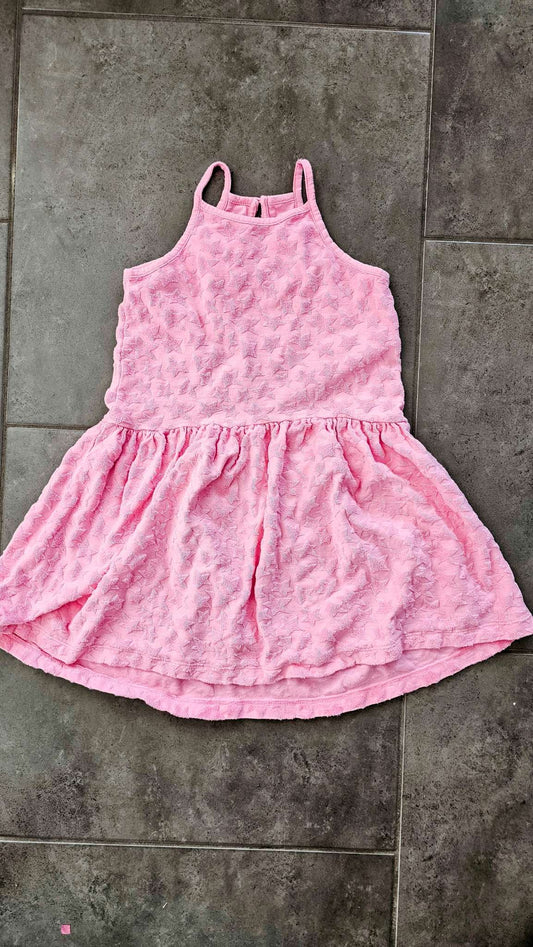 Gap Pink Star Textured Dress –  (Size 6), Kids 6/6X