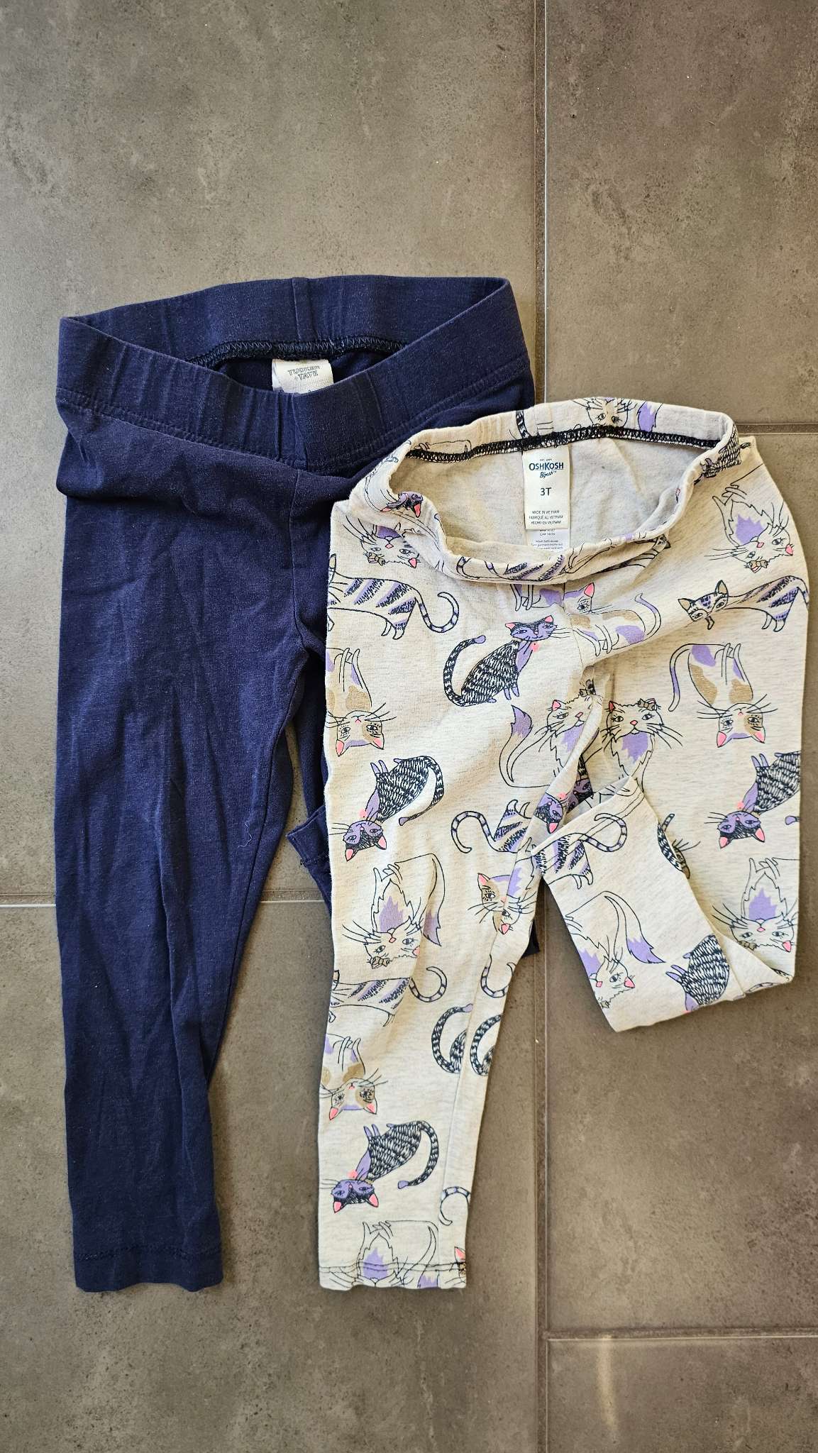 2-Pair Leggings Bundle – size 3, Kids 3T