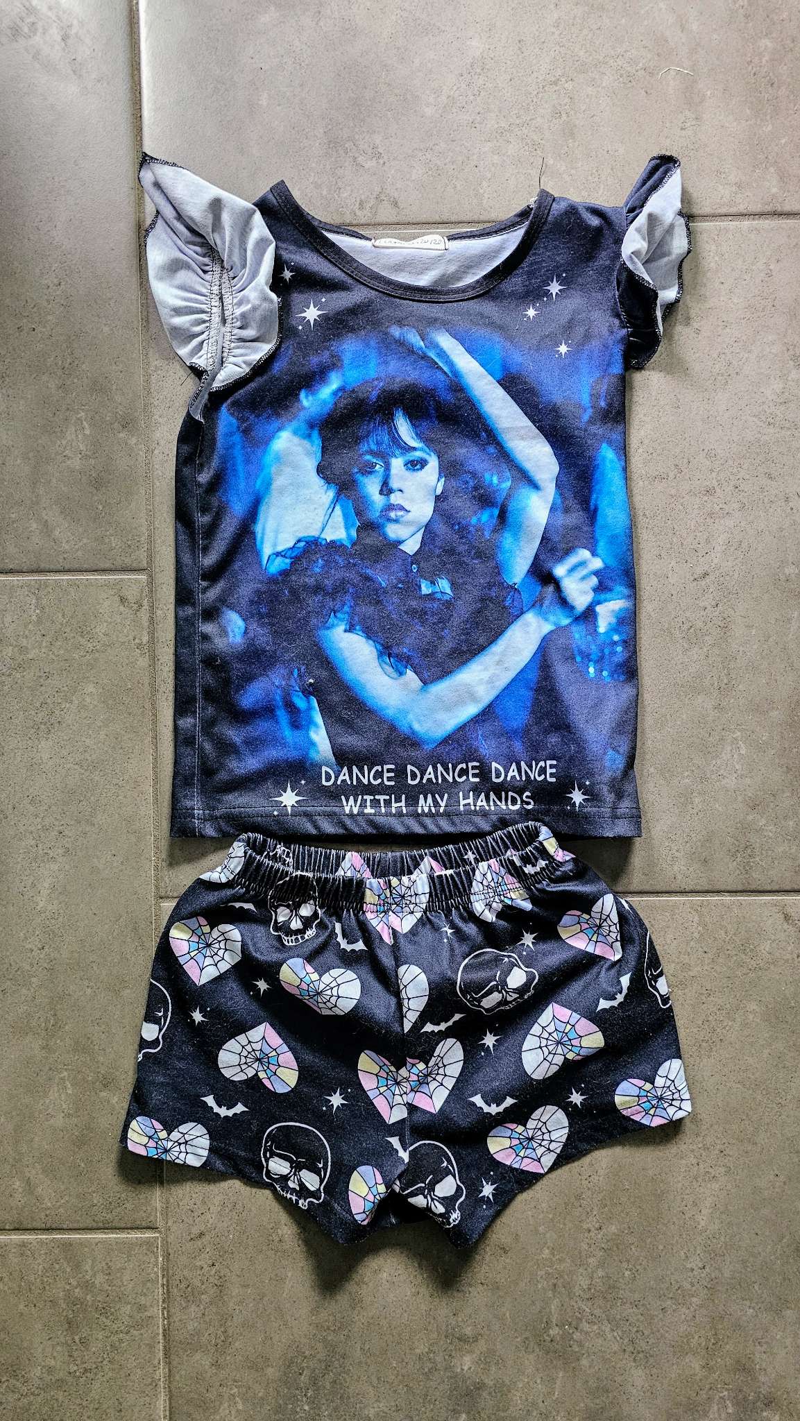 Wednesday Addams Girls PJ Set – size 6, Kids 6/6X