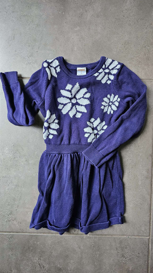 Gymboree blue Snowflake Knit Dress (Size 4), Kids 4/4T