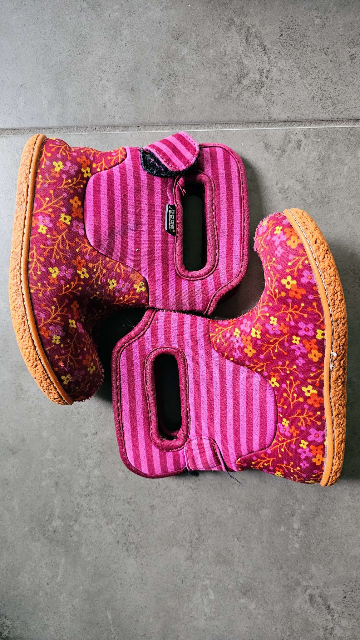 Bogs Floral Neoprene Rain Boots (Size 9), Shoes 9 (Toddler:2-4yr)