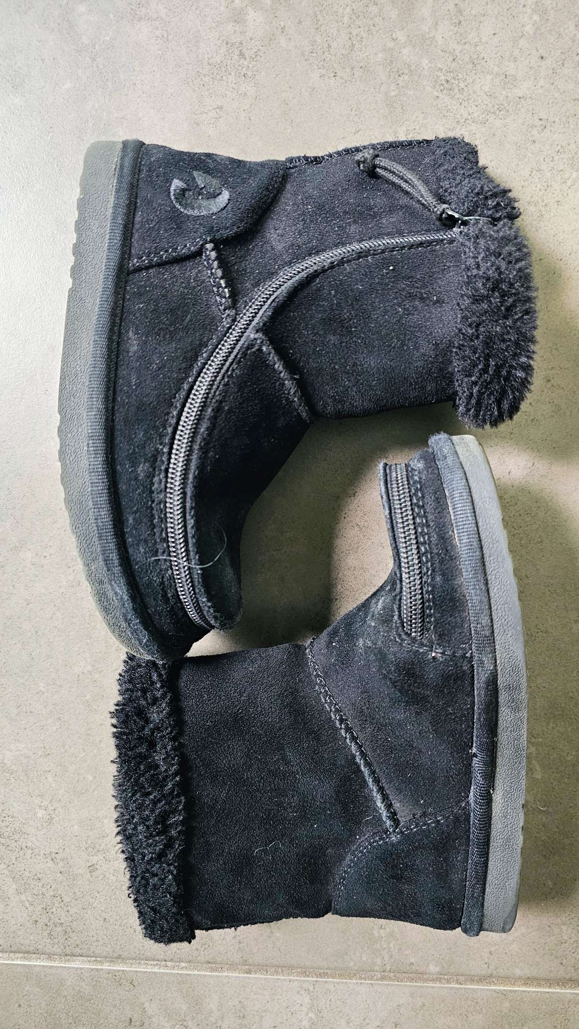 Billy Black Zip Boots (Size 11), Shoes 11 (Toddler:2-4yr)