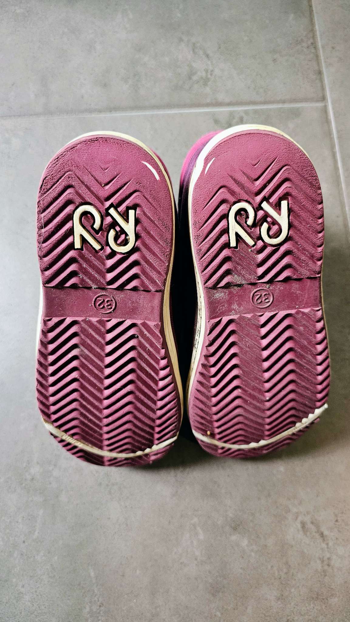 Reima Purple Waterproof Boots (Size 1), Shoes 1 (Kids:4-8yr)