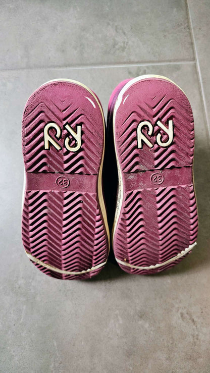 Reima Purple Waterproof Boots (Size 1), Shoes 1 (Kids:4-8yr)