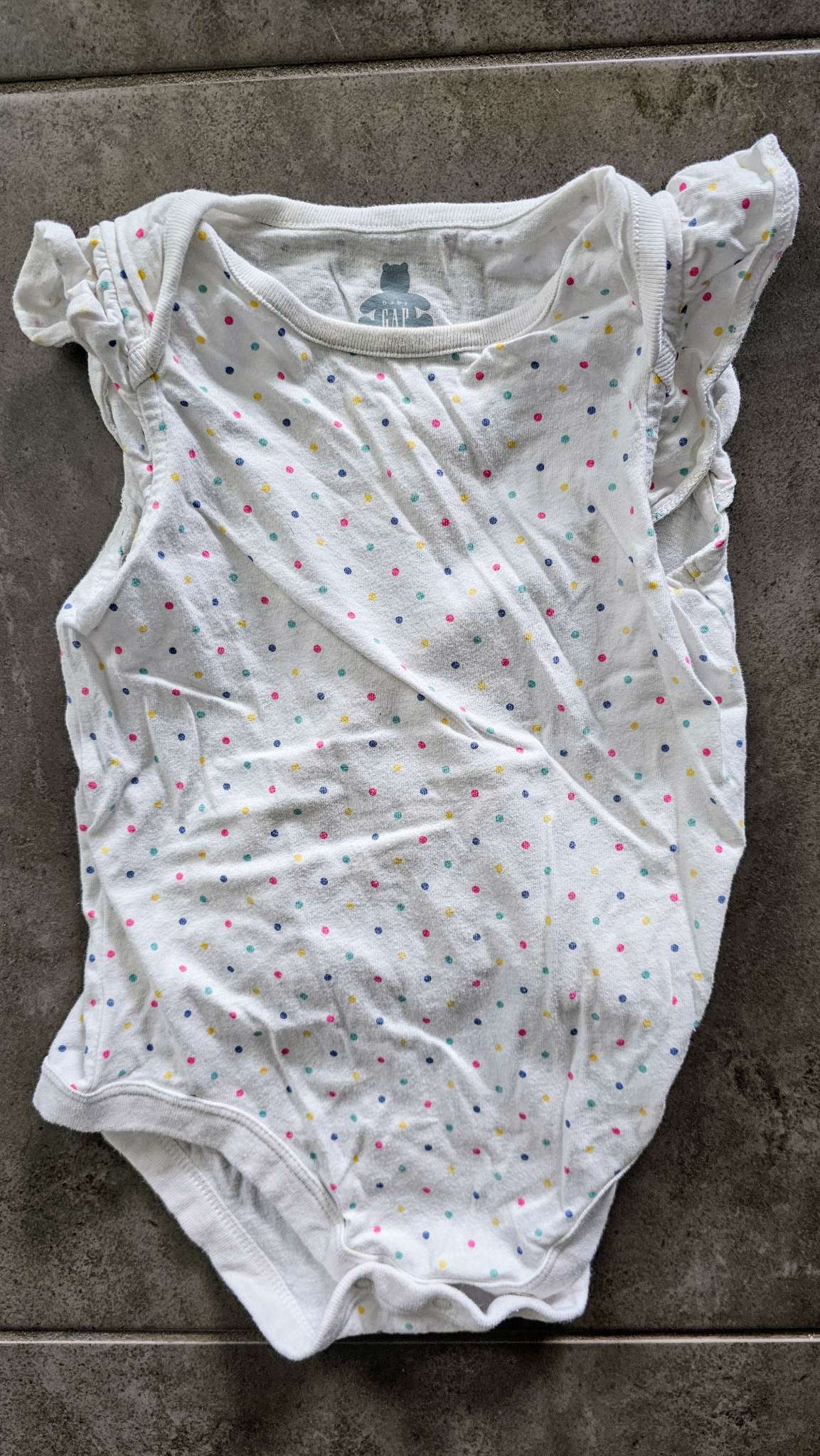 Baby Gap Rainbow Dot Flutter Onesie 100% Cotton (18 Months), Kids 18 Month (12-18M)