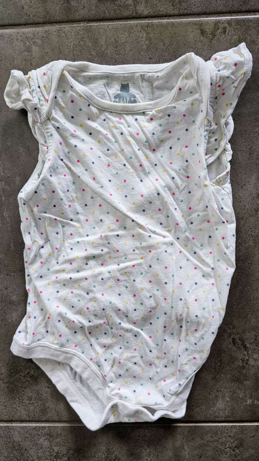 Baby Gap Rainbow Dot Flutter Onesie 100% Cotton (18 Months), Kids 18 Month (12-18M)