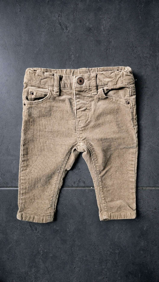 Zara Tan Corduroy Pants (3–6 Months), Kids 3 Month (0-3M)