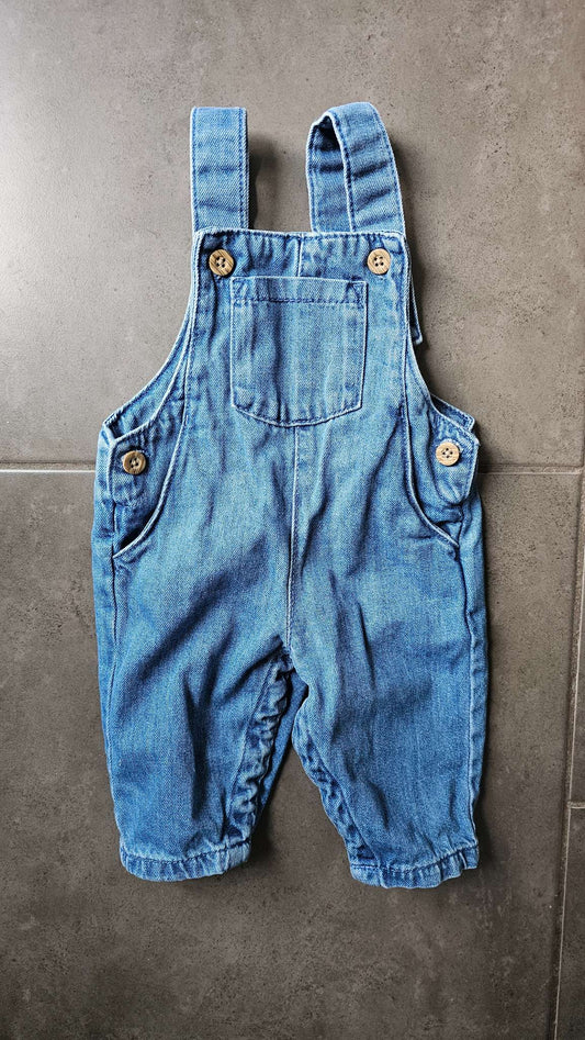 Little Planet by Carter’s Denim Overalls 100% Organic Cotton (3 Months), Kids 3 Month (0-3M)