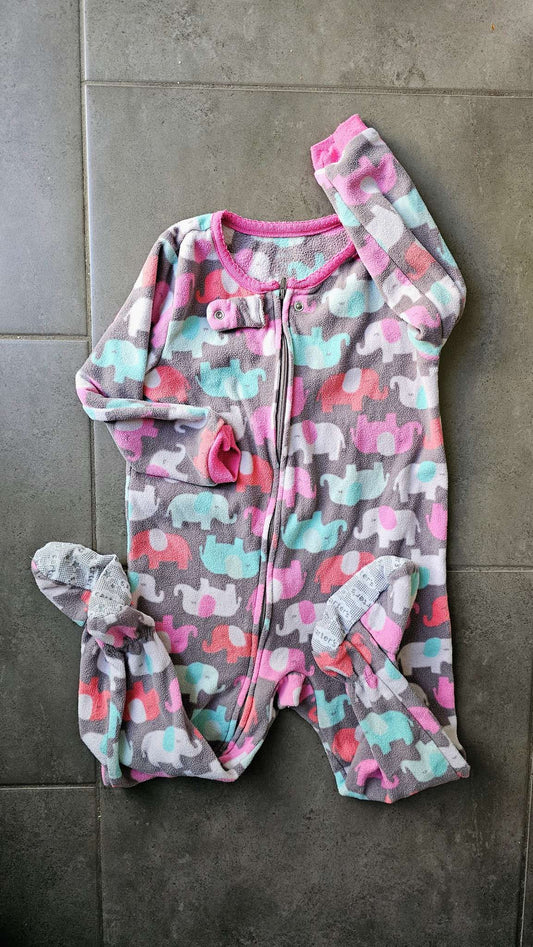 Carter’s Fleece Elephant Footed PJs (Size 3), Kids 3T