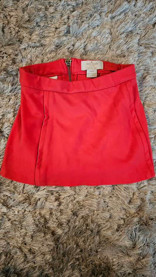 Kate Spade Girls orange Mini Skirt – size 4, Kids 4/4T