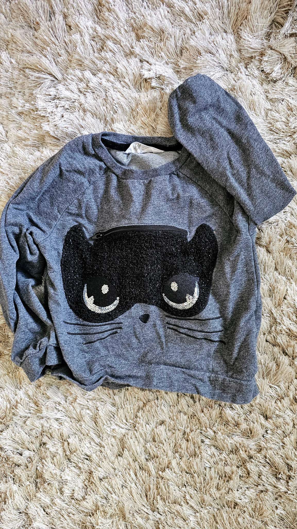 H&M Girls Grey Sweater – size 3, Kids 3T