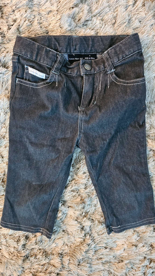 Calvin Klein Girls Grey Jeans – size 3, Kids 3T