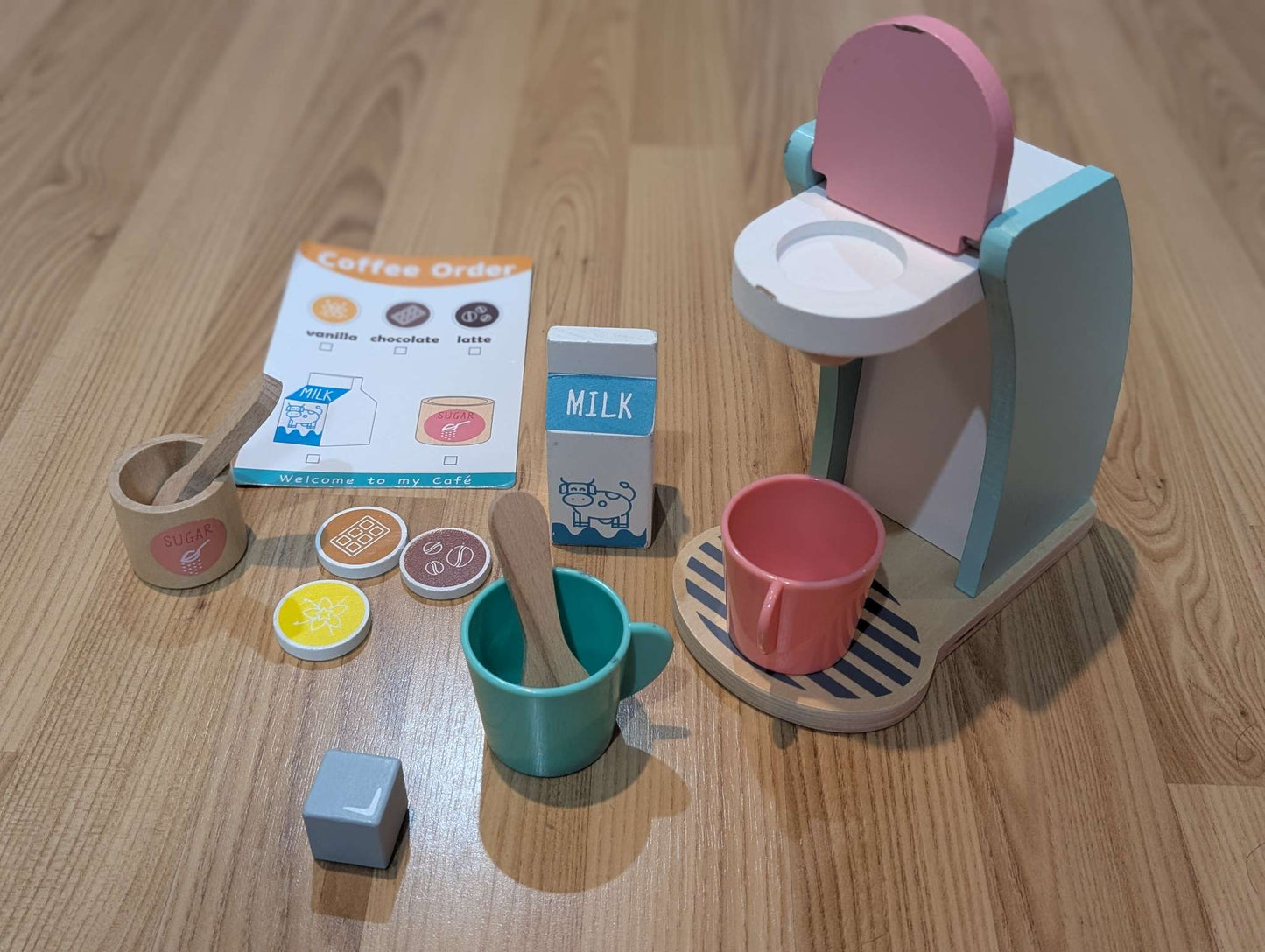 Wooden coffee stand