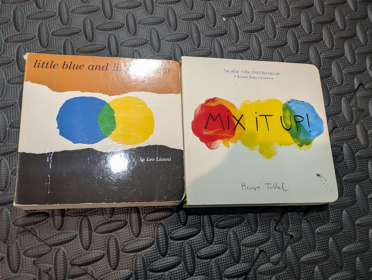 Colour mixing board books