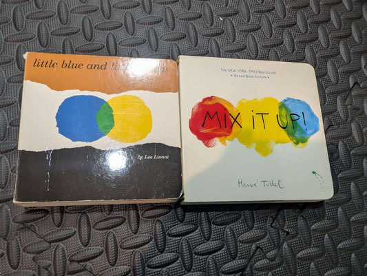 Colour mixing board books