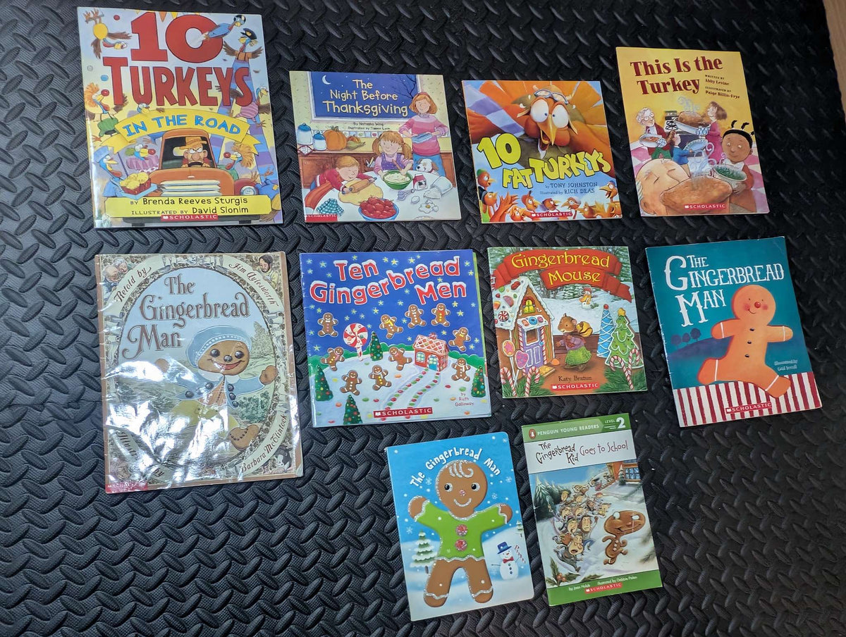 Thanksgiving/ Gingerbread book collection