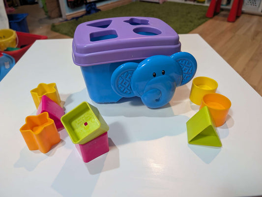 Mattel Elephant Shape Sorter Toy