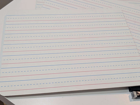 6 Handwriting practice dry erase boards