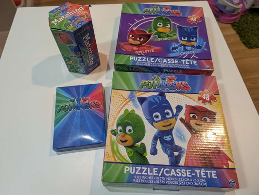 Pj mask games and puzzles