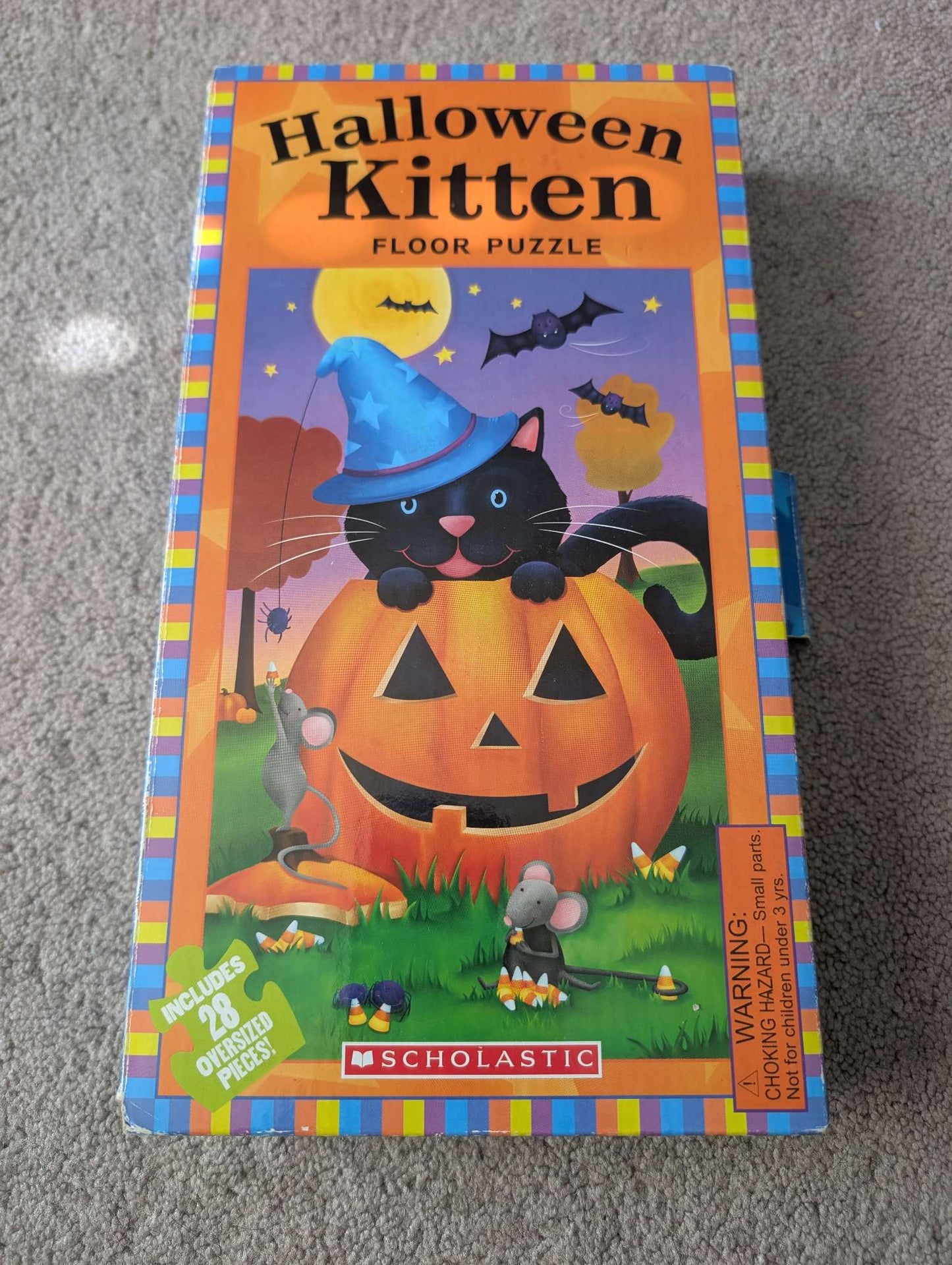 Halloween Kitten Floor Puzzle