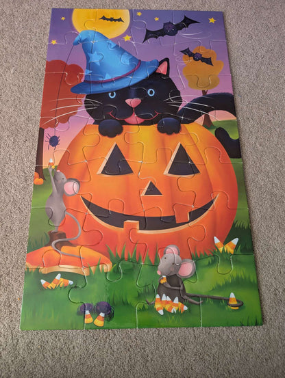 Halloween Kitten Floor Puzzle