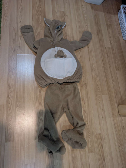Kangaroos with joey costume , Kids 2T