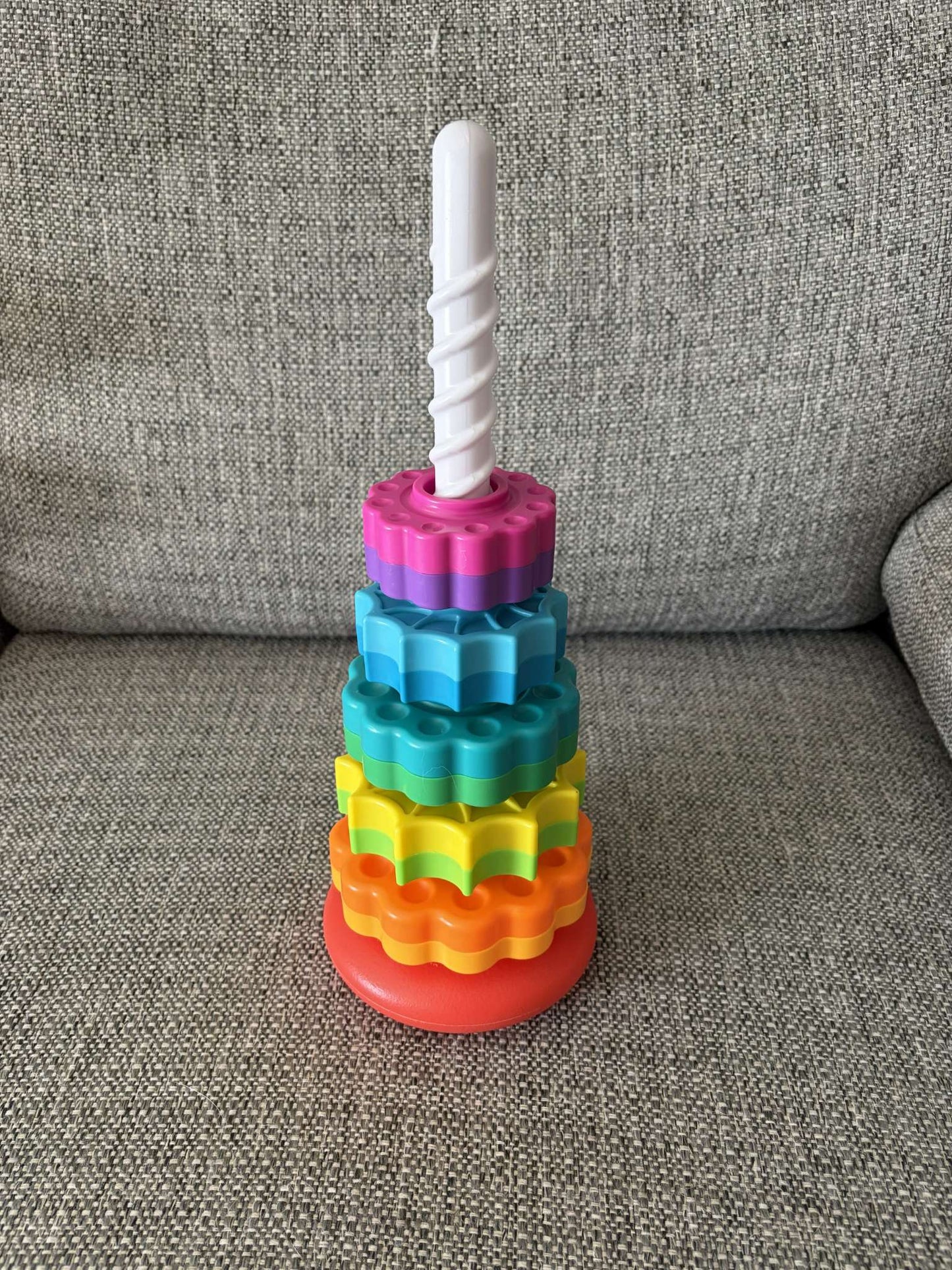 Rainbow Spinning Stacking Toy