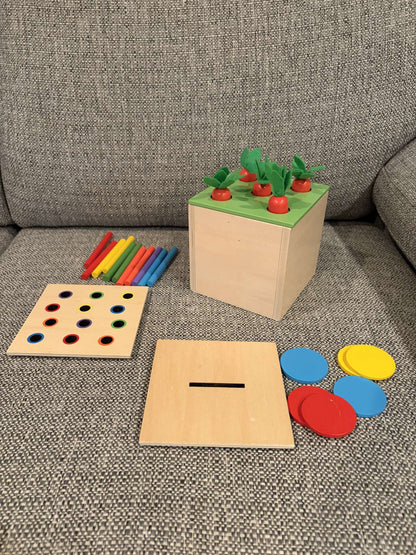Montessori 4 in 1 Wooden Play Kit