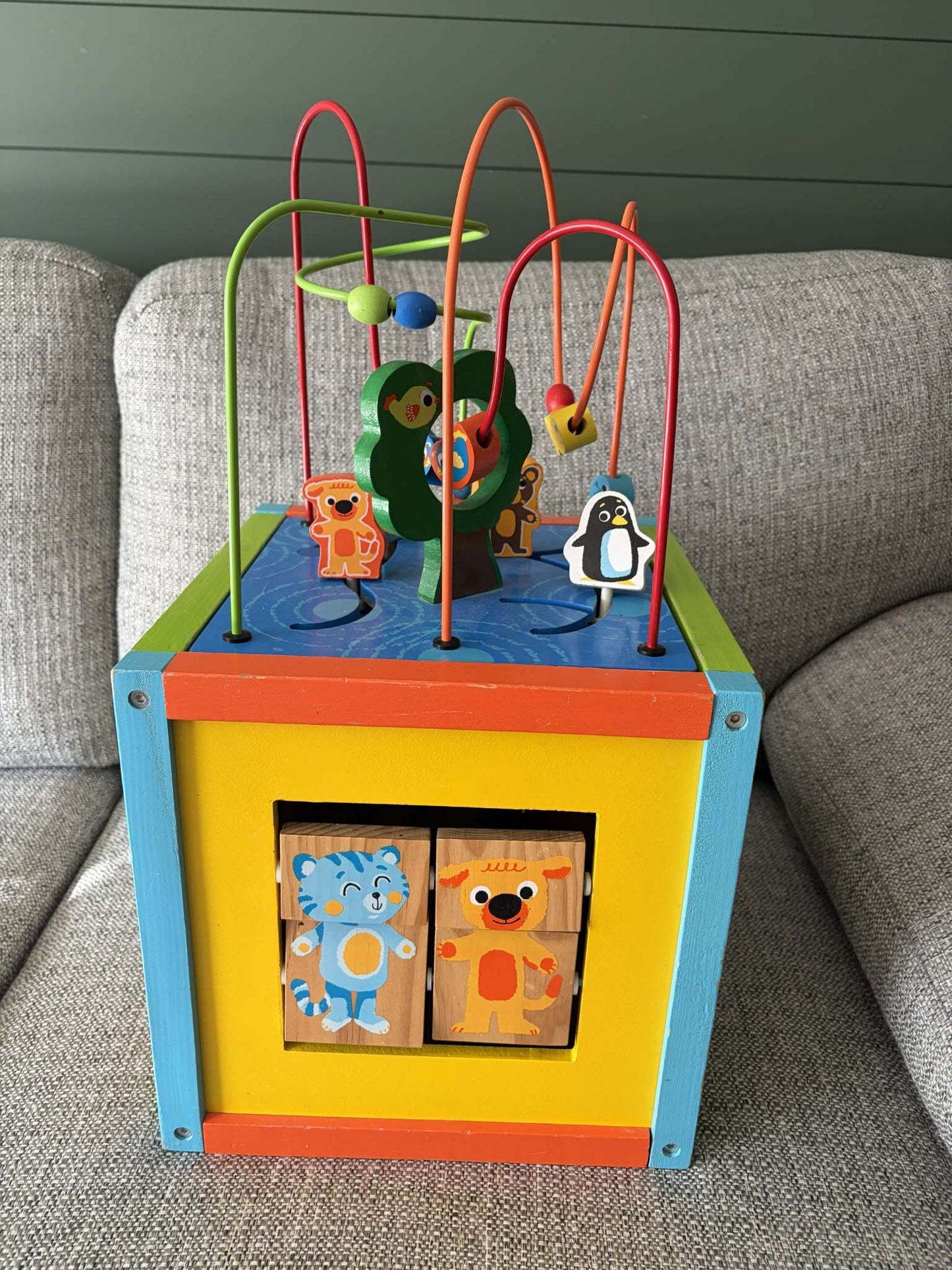 Wooden Activity Cube