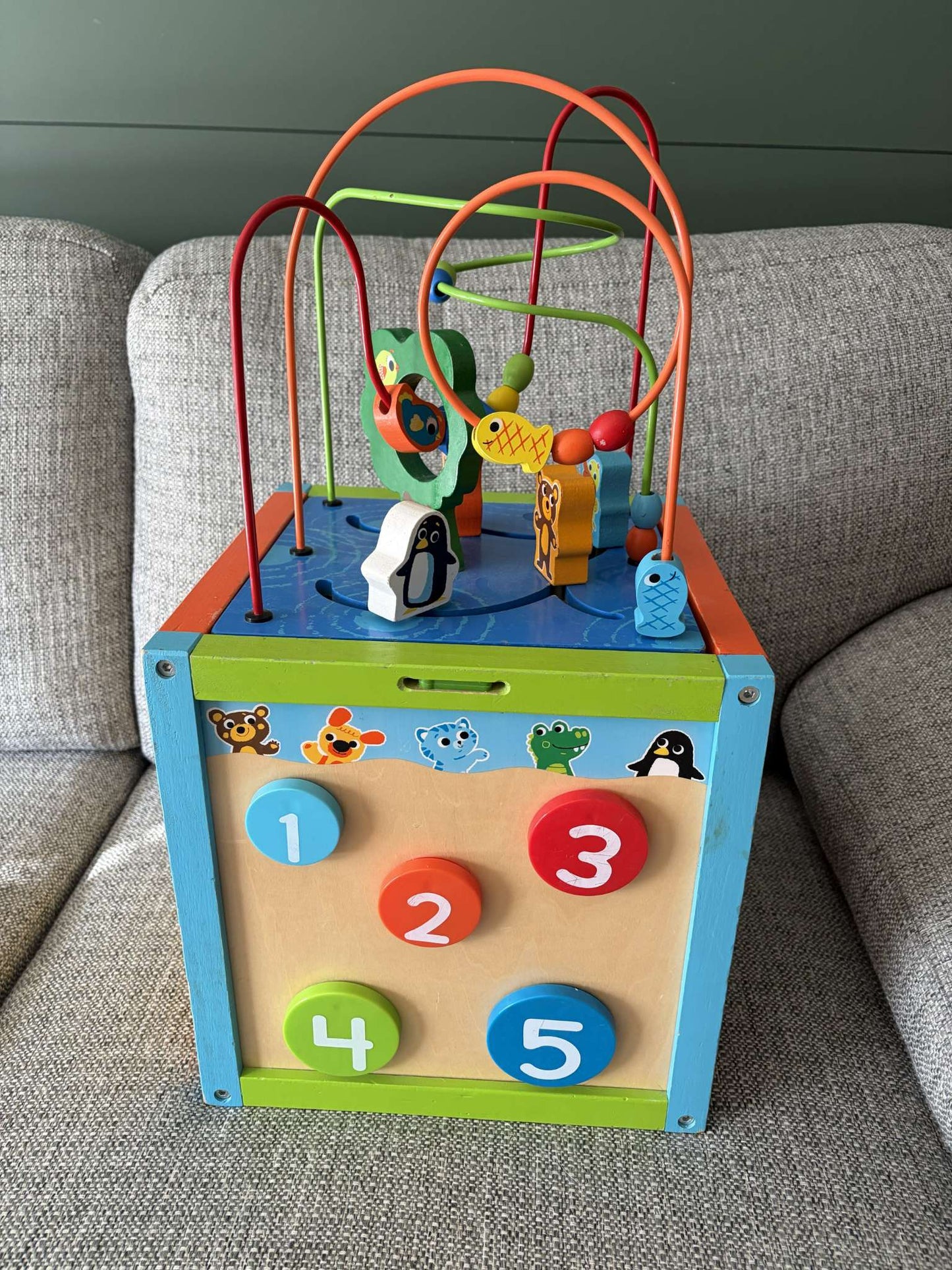 Wooden Activity Cube