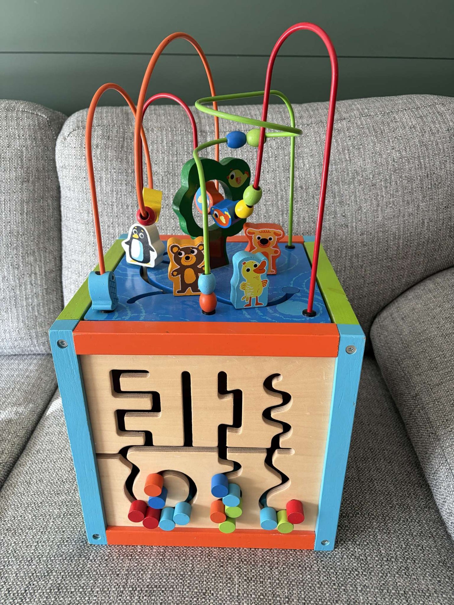 Wooden Activity Cube