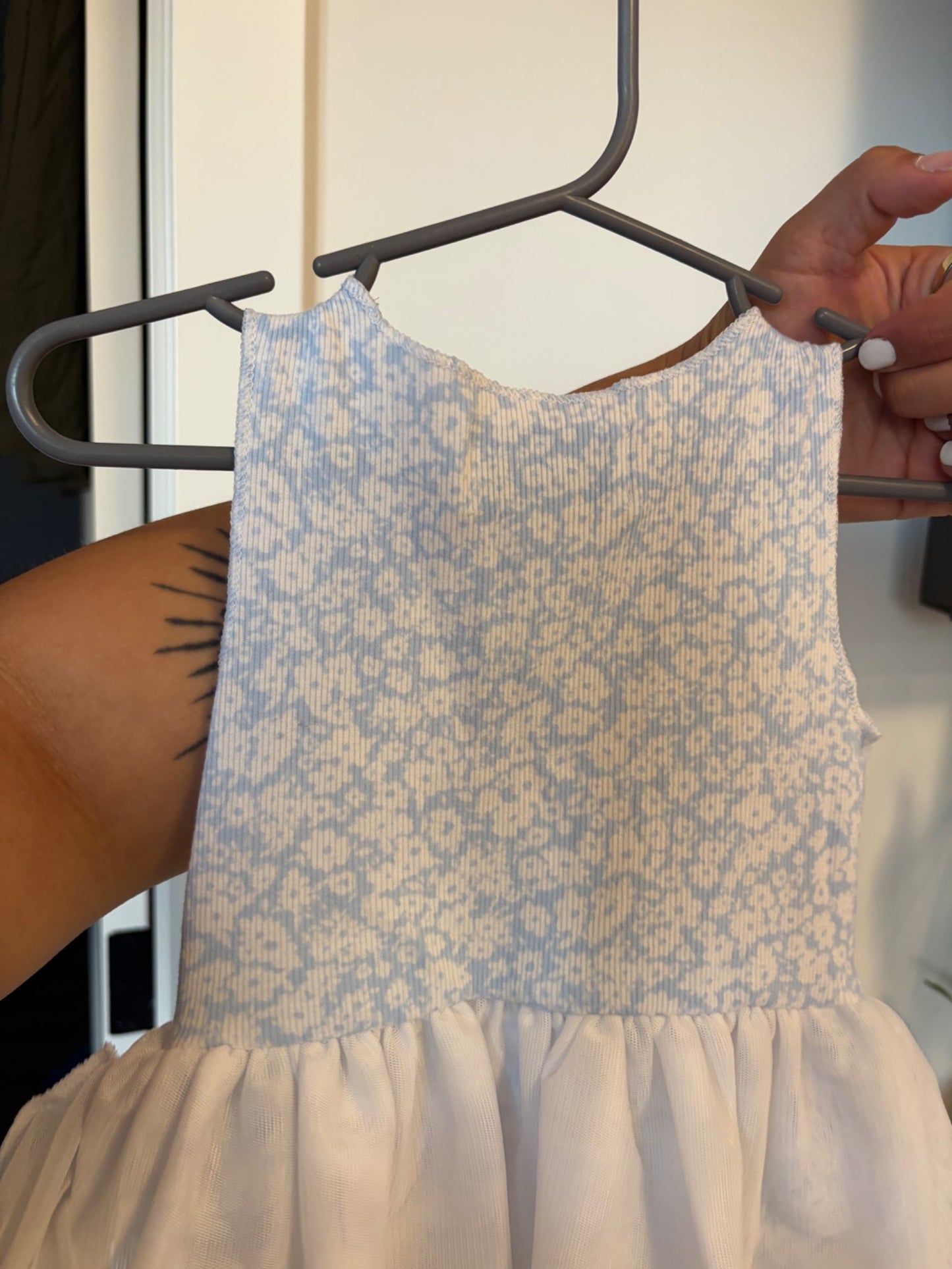 blue floral tutu dress, Kids 18 Month (12-18M)