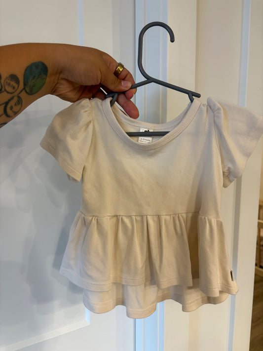 Little & Lively flowy Tshirt, white, 12-18M , Kids 12 Month (9-12M)