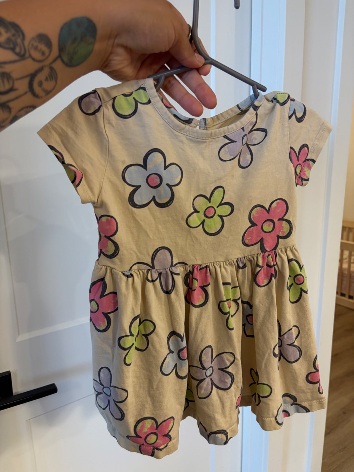 multicolor flower dress, 2T , Kids 2T
