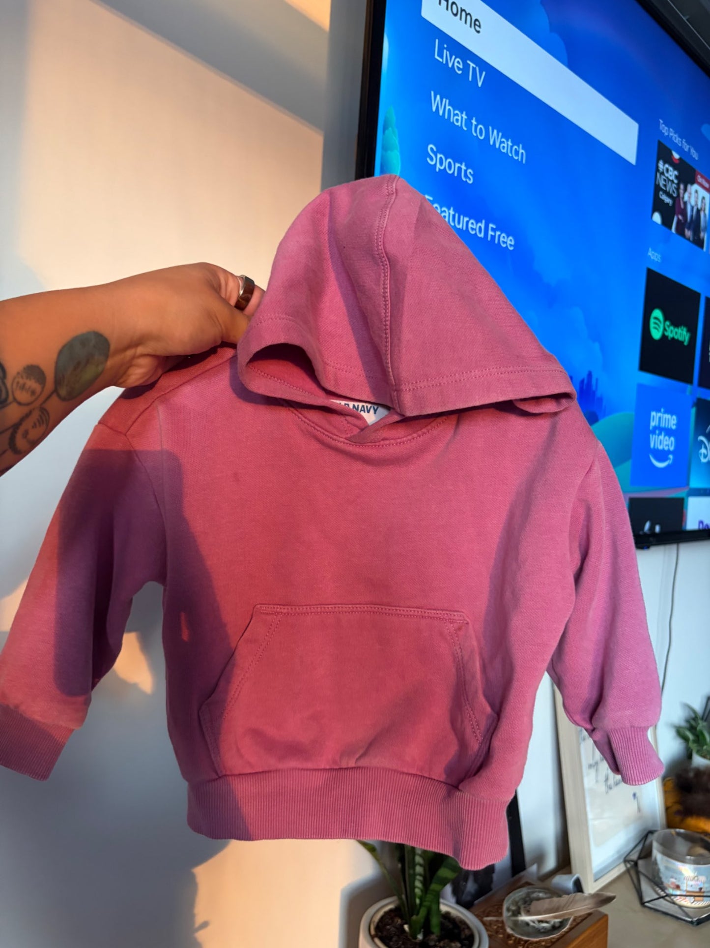 Boxy toddler girls/ boys hoodie , Kids 18 Month (12-18M)