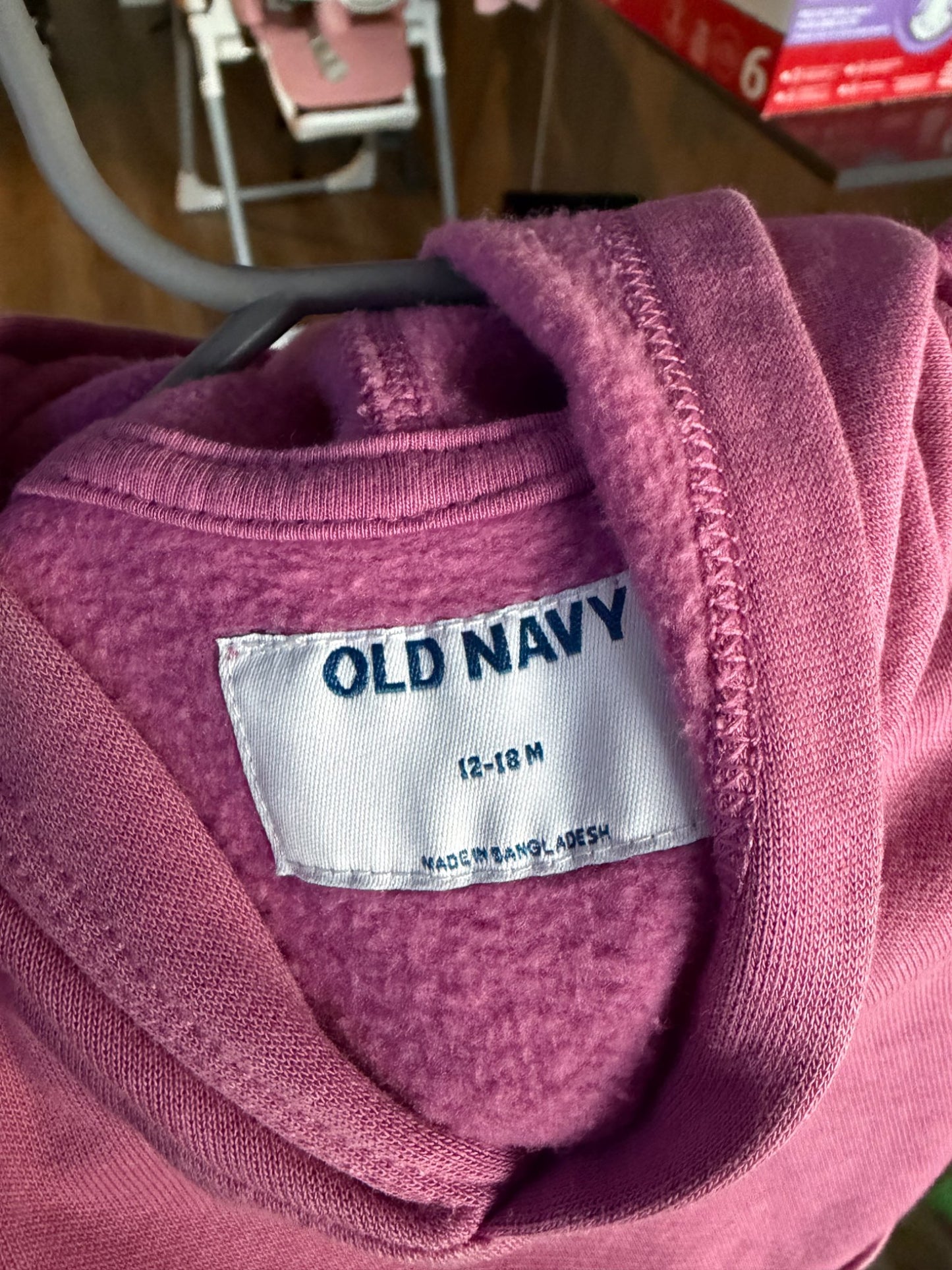 Boxy toddler girls/ boys hoodie , Kids 18 Month (12-18M)