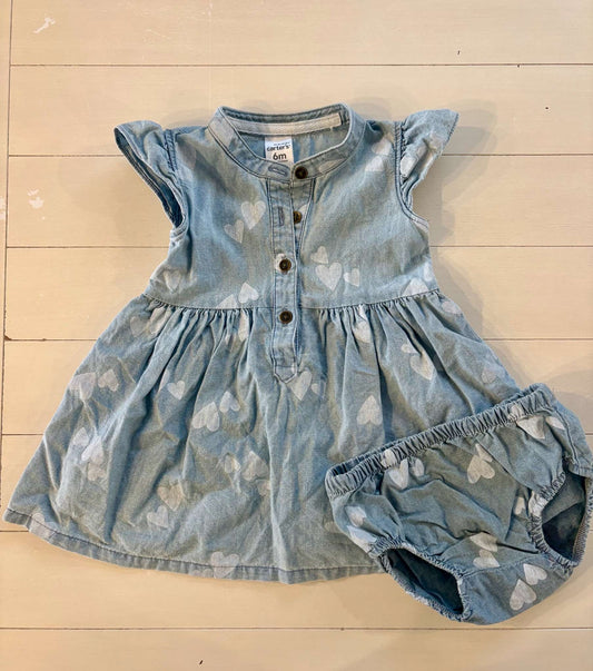 Denim Dress, Kids 9 Month (6-9M)