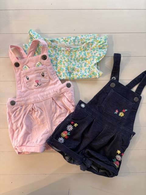 Baby Short Overalls, Kids 3 Month (0-3M)