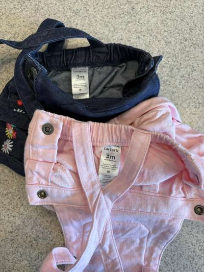 Baby Short Overalls, Kids 3 Month (0-3M)